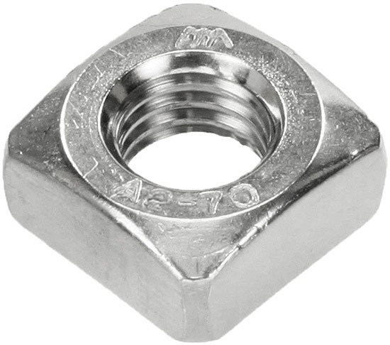 Гайка квадратная М10 DIN 557, нержавеющая сталь А2 - фото