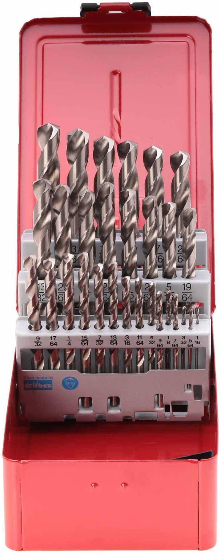 Купить набор сверл по металлу 1/16"-1/2", 29 шт HSS-G, DIN 338 Ruko 214851