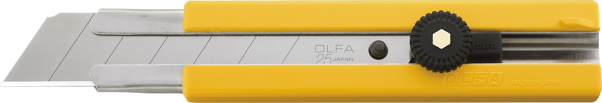 Нож с резиновыми накладками 25 мм OLFA OL-H-1  - фото