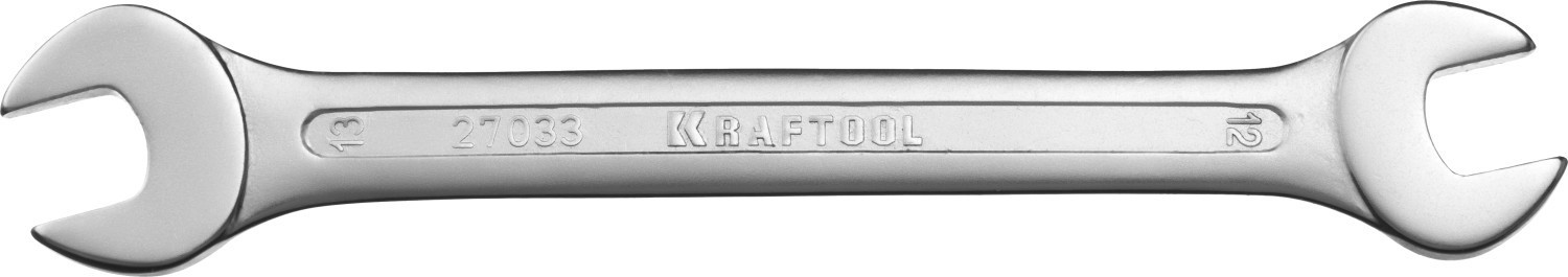 Рожковый гаечный ключ 12 х 13 мм, KRAFTOOL 27033-12-13 - фото