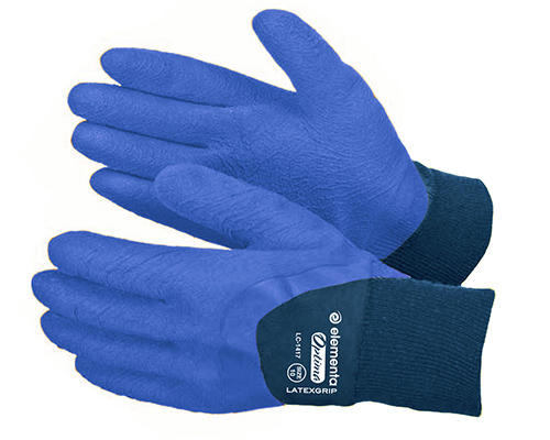Перчатки  рабочие с полимер. покрытием  ELEMENTA OPTIMA LATEXGRIP - фото