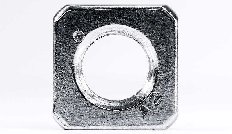 Гайка квадратная DIN 562, нержавеющая сталь А2 - фото