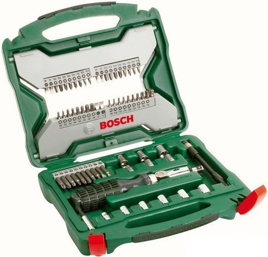 Набор бит и торцовочных ключей Bosch X-Line Titanium 2607019328,  65 предметов - фото