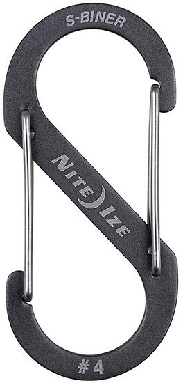 Карабин алюминиевый Nite Ize S-Biner SBA4-09-R6, размер 4, серый - фото