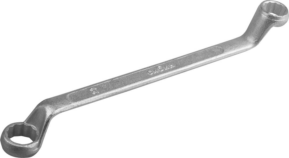 Накидной гаечный ключ изогнутый 19 x 22 мм СИБИН 2708-19-22