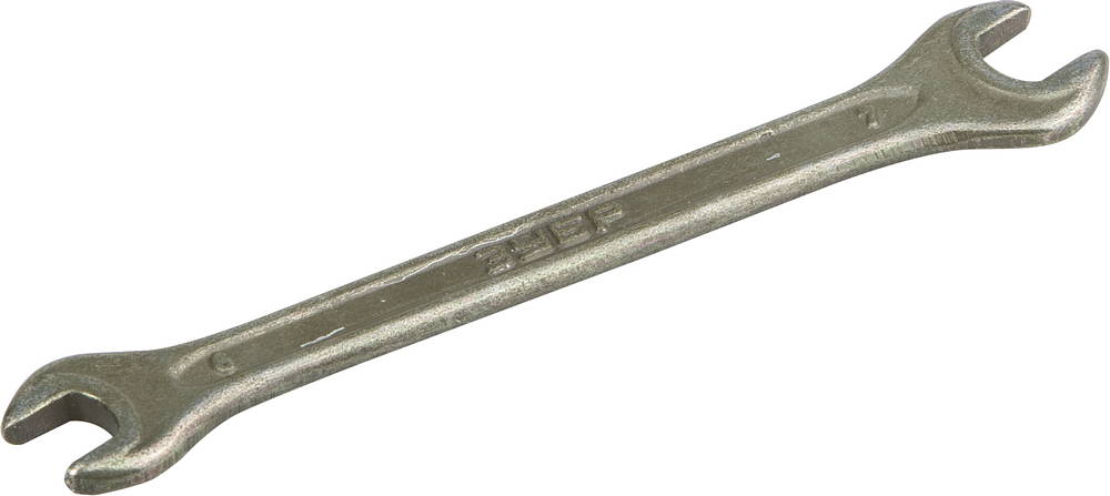 Рожковый гаечный ключ 6 x 7 мм, ЗУБР 2701-06-07 - фото