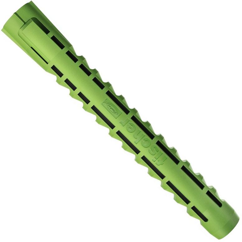 Дюбель SX Green 6x50 Fischer 532716 с увеличенной глубиной анкеровки, зелёный нейлон, 10 шт в блистере - фото