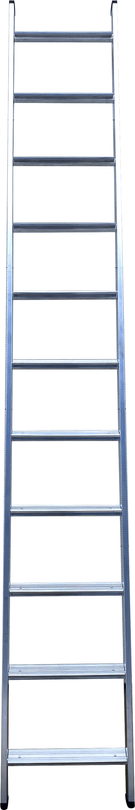Односекционная приставная лестница Алюмет HK1, алюминий - фото