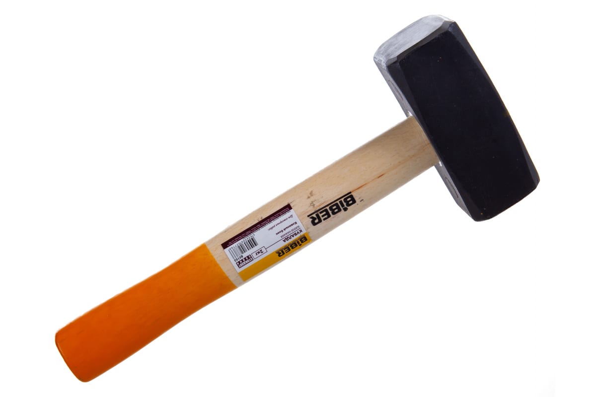 Кувалда кованая с деревянной ручкой 2кг Biber Стандарт 85153 - фото