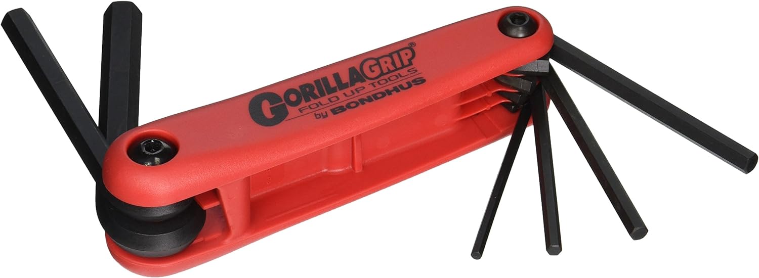 Складной набор шестигранных ключей (3-10 мм) GorillaGrip Bondhus 12595, 6 шт - фото