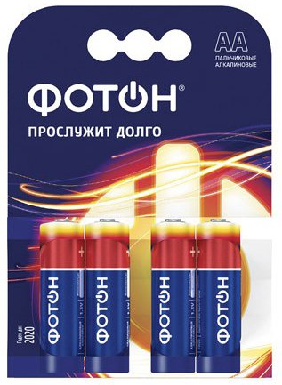 Батарейки ФОТОН LR6 КP4 (4 шт) - фото