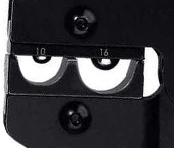 Пресс-клещи для изолированных контактов 2 гнезда диапазон 10 - 16 мм² Rennsteig PEW 16 RE-6260633, воронёная сталь - фото