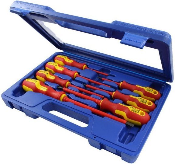 Набор диэлектрических отверток NAREX S Line Electro Profi (862352), в кейсе, 7 шт