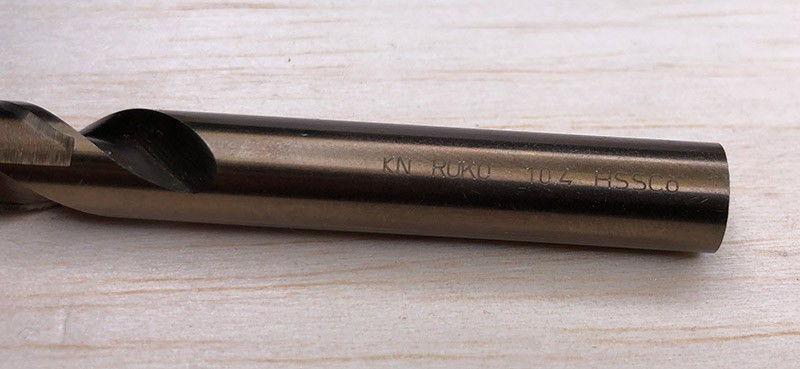 Сверло по металлу кобальтовое RUKO HSS-Co5 DIN 338 - фото
