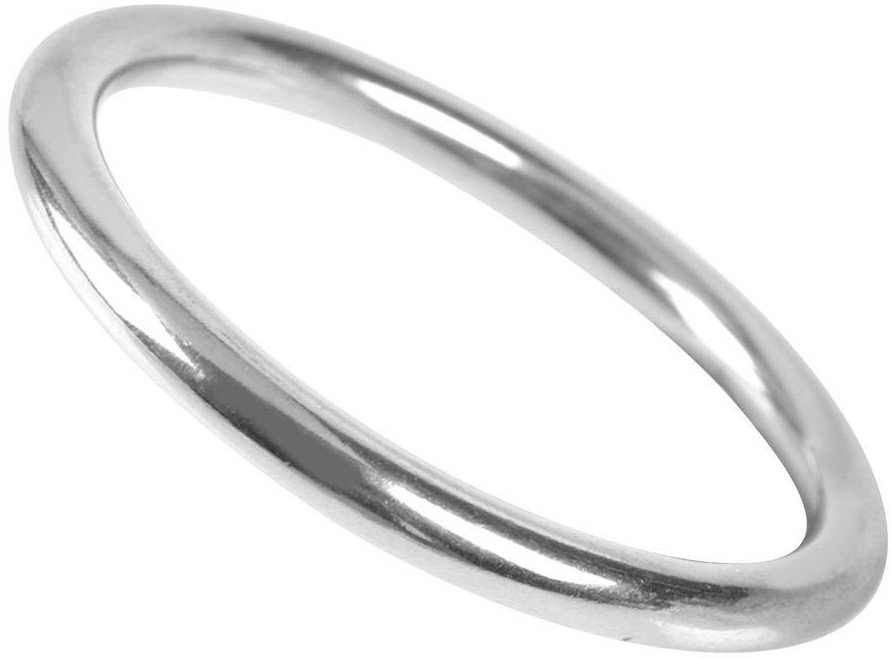 Кольцо такелажное круглое сварное 8229, нержавеющая сталь А4 - фото