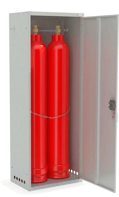 Шкаф для газовых баллонов 1631/600/385 мм, Металл-завод ШГР 40-2-4 - фото