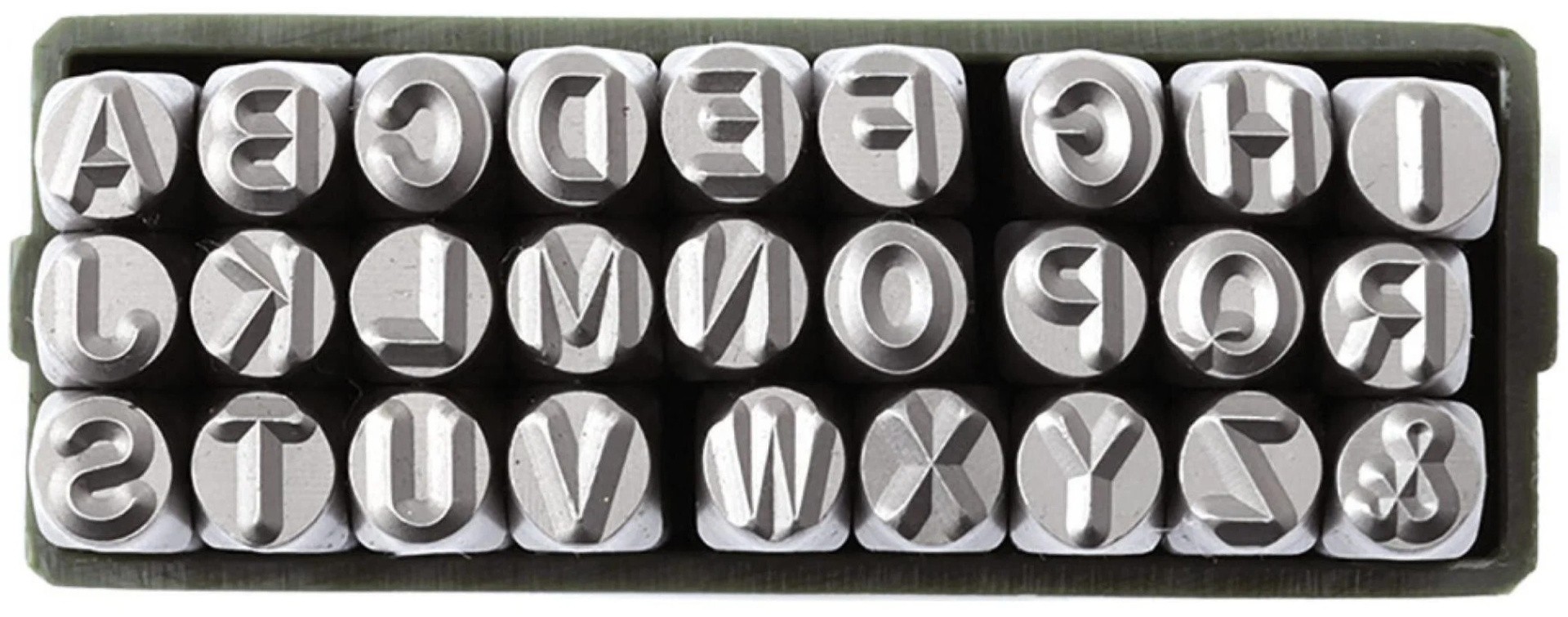 Набор клейм буквенных латиница 7 мм Дело Техники 378207 - фото