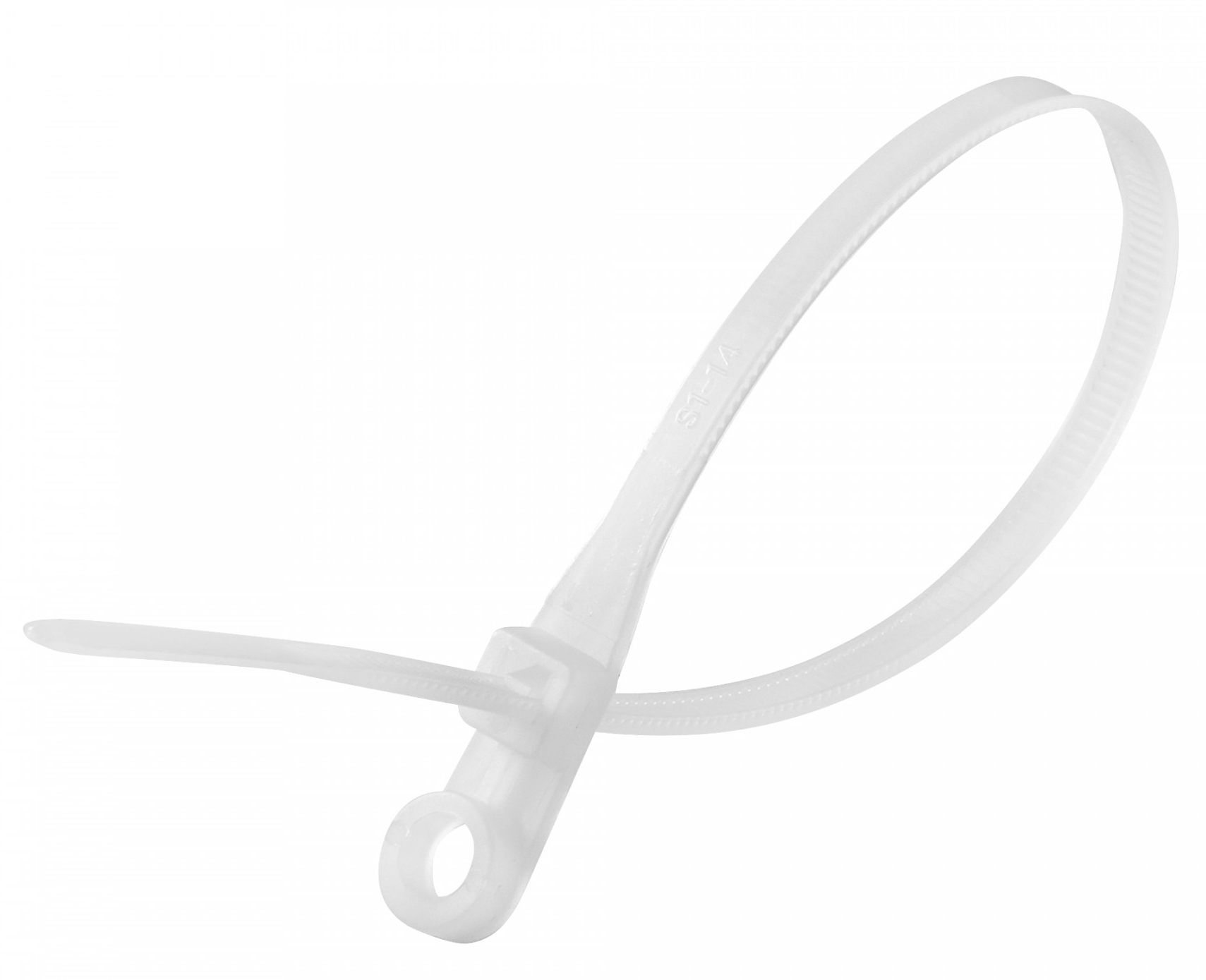 Стяжка нейлоновая с отверстием под винт КСО Fortisflex, белая - фото