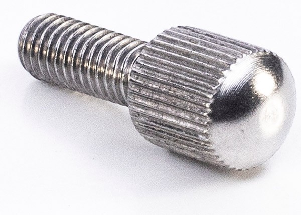 Винт-ручка с накаткой и цилиндрической головкой U05, нержавеющая сталь А2 - фото