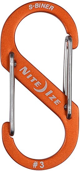 Карабин алюминиевый Nite Ize S-Biner SBA3-19-R6, размер 3, оранжевый - фото