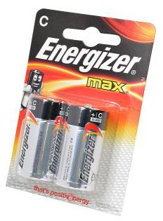 Батарейки Energizer MAX LR14 BP2 (2 шт) - фото