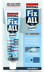 Клей-герметик 85 мл Soudal Fix All Crystal 122393 прозрачный - фото