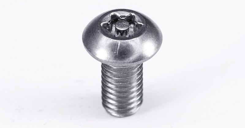 Винт с полукруглой головкой и шлицем TORX-Pin ISO (DIN) 7380, нержавеющая сталь А2 - фото