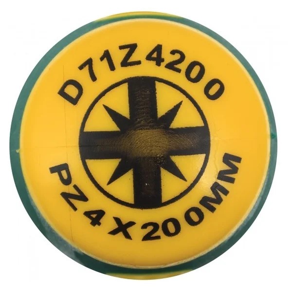 Отвертка Pozidriv PZ4x200 мм Jonnesway ANTI-SLIP GRIP D71Z4200