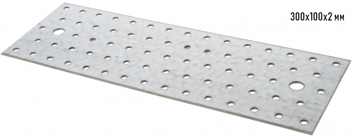 Крепежная пластина GAH ALBERTS шириной 100 мм, оцинкованная сталь - фото