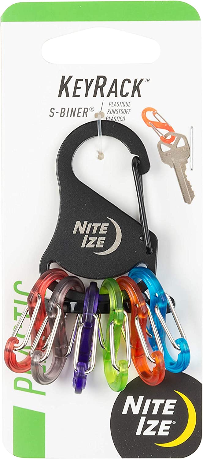 Набор карабинов 77,5 мм Nite Ize KeyRack KRK2-01-R6, 6 шт, цветные - фото