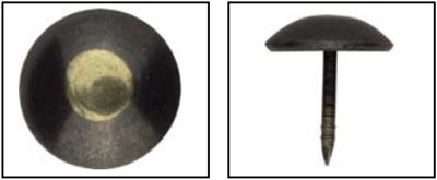 Декоративный гвоздь "Зонт", 10х13, Железный никель, Dransfeld - фото