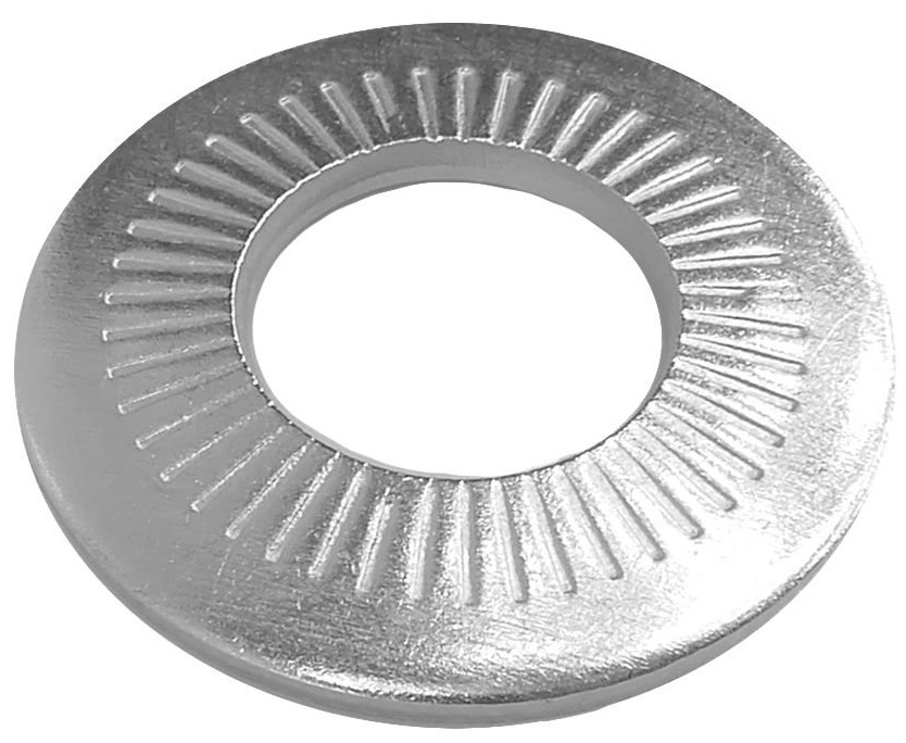 Шайба контактная М4 NFE 25-511 тип M WS9264, оцинкованная сталь - фото