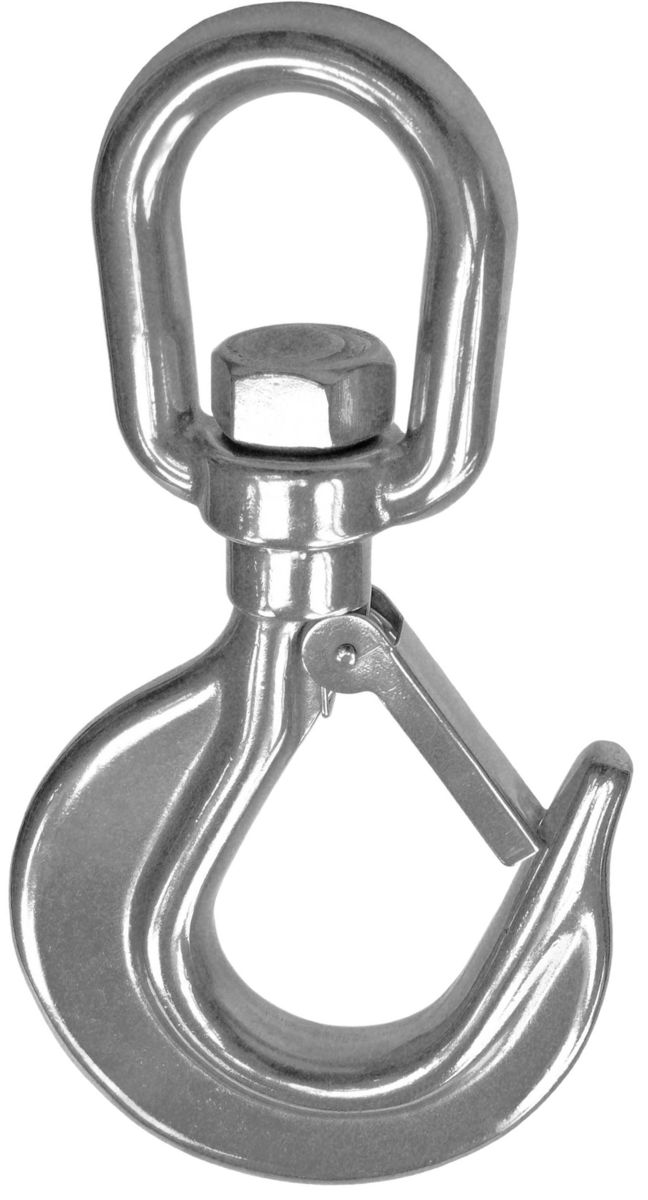 Крюк буксировочный с вертлюгом 36 мм 8971, нержавеющая сталь А4 - фото