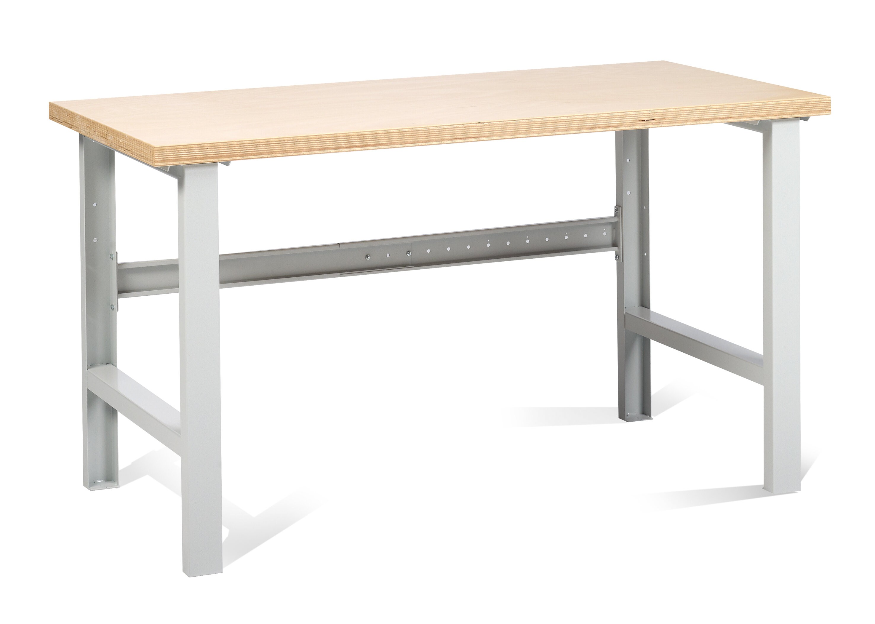 Рабочий стол Workshop 1500х750 мм, с деревянной столешницей, Treston C13041400,  неподвижная опора - фото