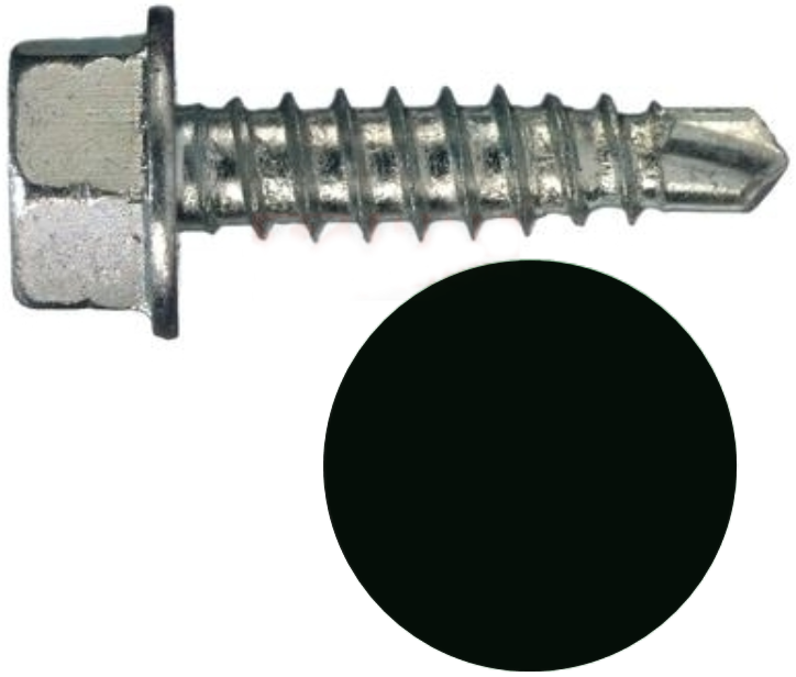 Винт самосверлящий по металлу окрашенный RAL, SD 3 Fasty, углеродистая сталь с покрытием MagniSilver - фото