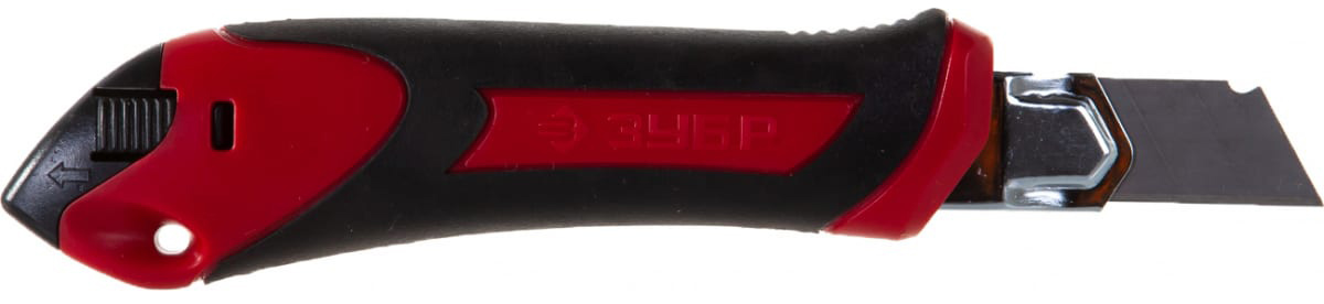 Нож с автостопом сегментированные лезвия 18 мм М-18А ЗУБР Мастер 09157_z01 - фото
