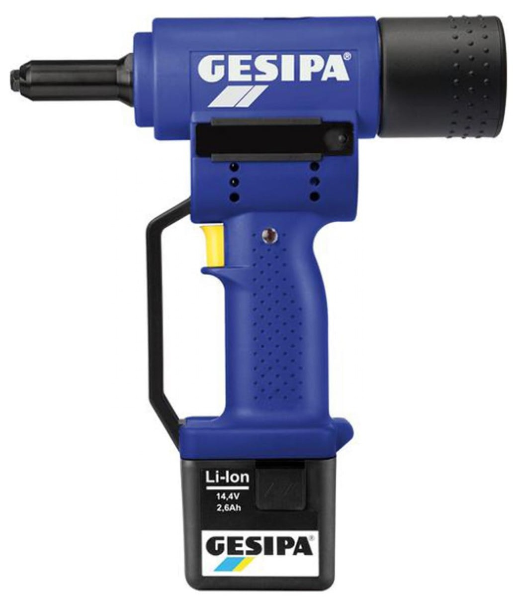 Заклепочник аккумуляторный для вытяжных заклепок Gesipa PowerBird, 4.8 - 8 мм