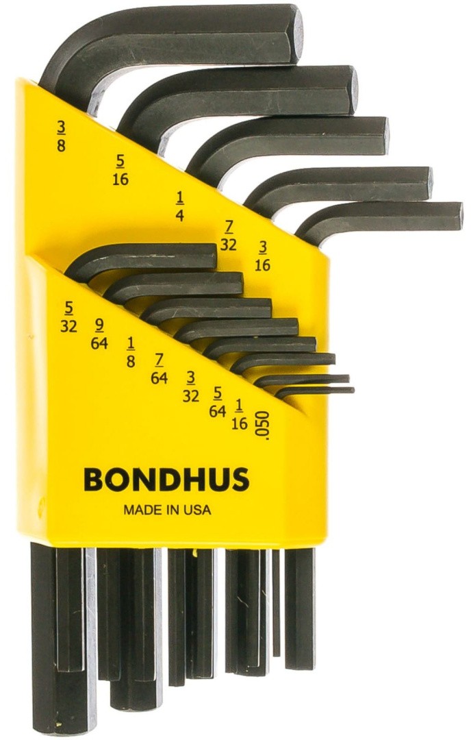 Набор дюймовых шестигранных ключей (.050-3/8") Bondhus ProGuard 12237, 13 штук - фото