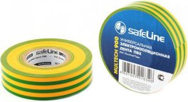 Изолента SafeLine Multech 911 19/20 (желто-зеленая) - фото