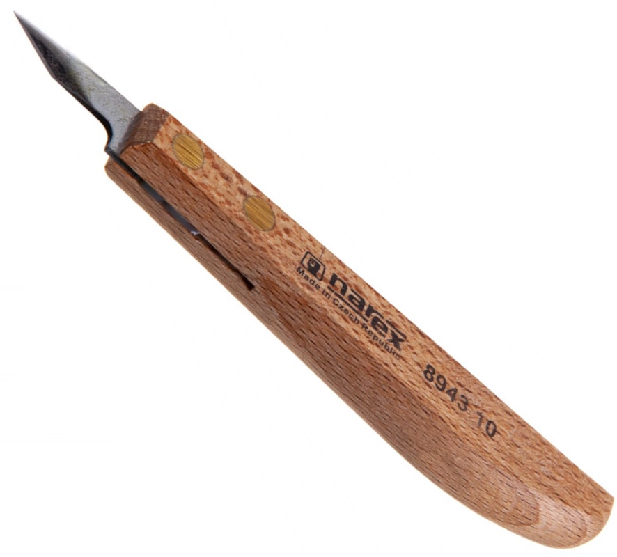 Нож для резьбы по дереву косой 7/27 Narex Standart Line 894310 - фото