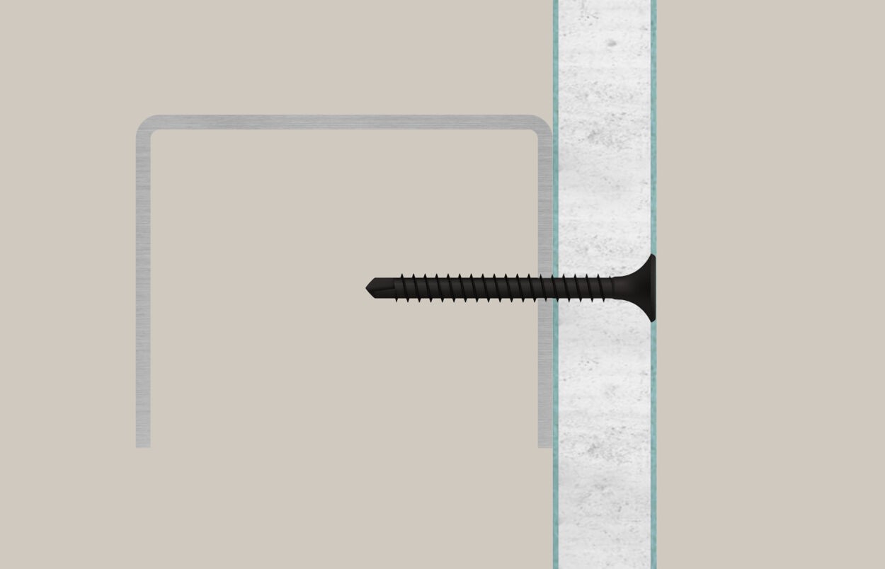Саморез для гипсокартона Fischer FSN-TPBM F с мелкой резьбой и сверлильным наконечником (на ленте), фосфатированная сталь - фото
