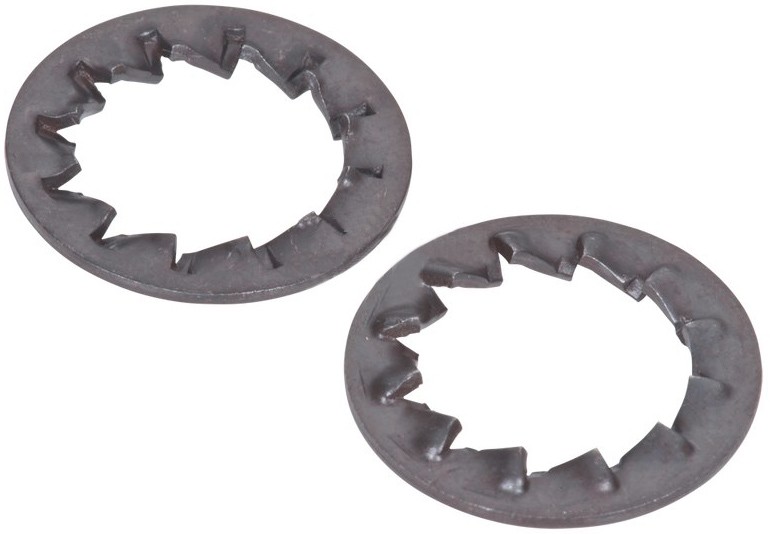 Шайба стопорная с зубьями DIN 6798J(I), сталь без покрытия - фото