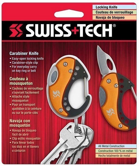 Нож-брелок Swiss+Tech Carabiner Knife ST60329 - фото
