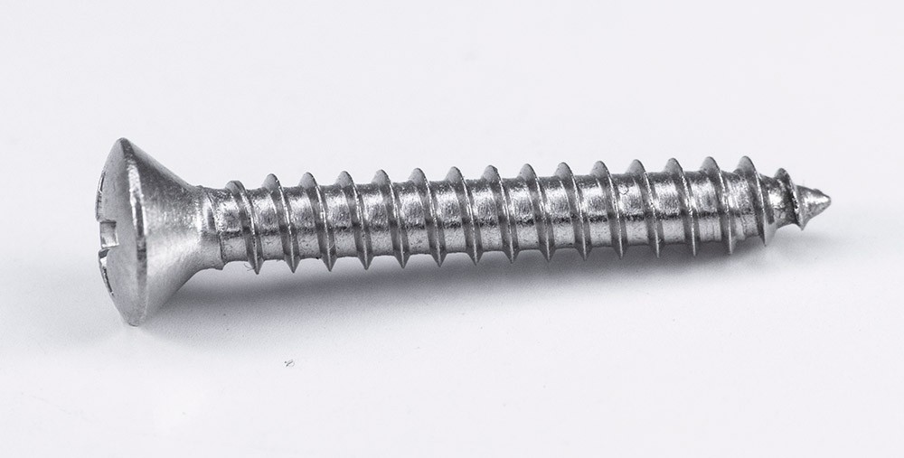 Саморез с полупотайной головкой DIN 7983 form C, нержавеющая сталь А2 - фото