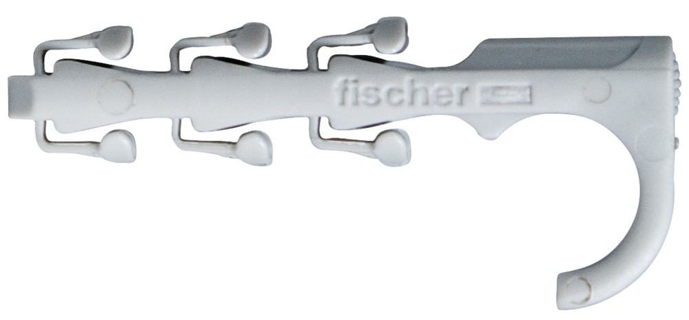 Скоба односторонняя для труб и кабелей Fischer SF plus ES, нейлон - фото