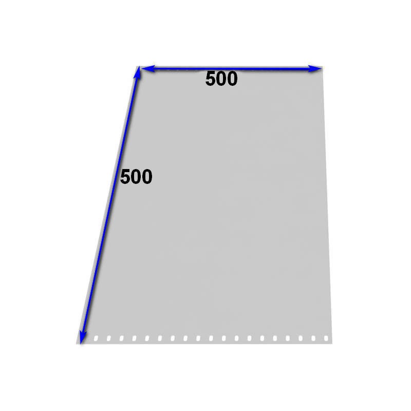 Стенка металлическая для стеллажей 500х500 мм Металл-завод СТФ, окрашенная - фото