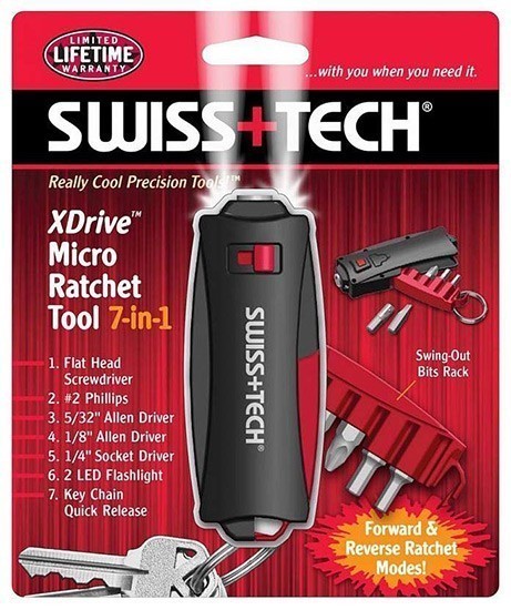 Мультитул-набор инструментов Swiss+Tech Micro Ratchet Tool 7-in-1 ST60250 - фото