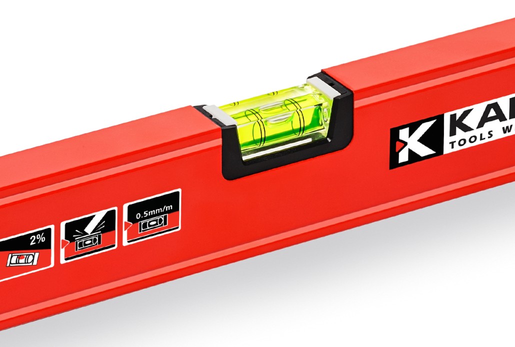 Уровень строительный 400 мм KAPRO GENESIS 781-41-40PM - ударопрочные долговечные колбы с 100% UV защитой