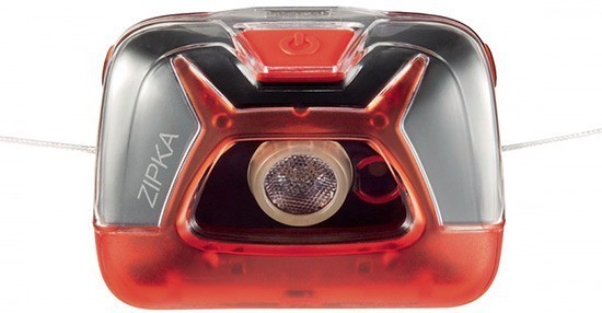 Налобный светодиодный фонарь Petzl Zipka, красный - фото