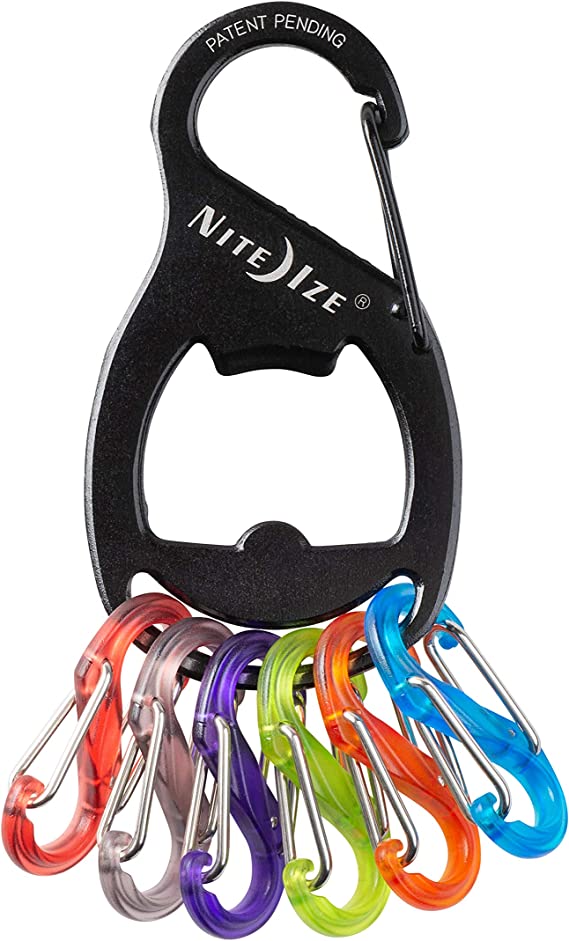 Брелок для ключей с открывашкой Nite Ize KeyRack Bottle Opener KRB2-01-R6, черный - фото
